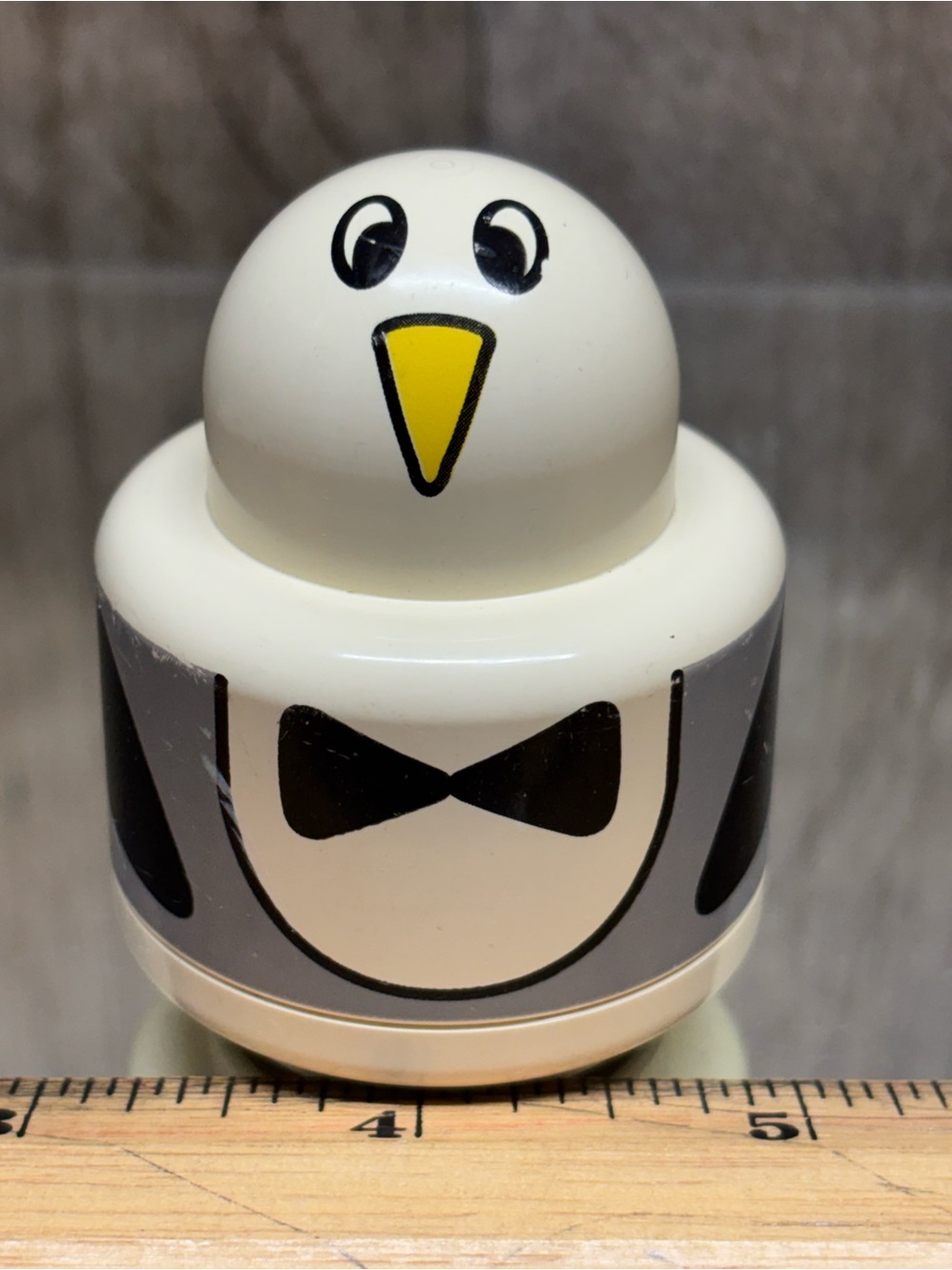 Lego Duplo Primo Round Baby Rattle 1x1 Animal Face PENGUIN Pattern Brick Piece